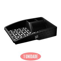 Escorredor de Louça Slin Preto Gourmet Pratico Higienico UZ