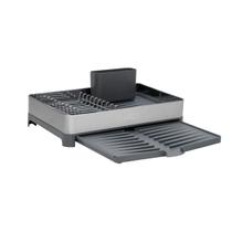 Escorredor de Louça Tramontina Aço Inox e Polipropileno com Porta Talheres Grafite Escorredor de Louça Tramontina Aço Inox e Polipropileno com Porta Talheres Grafite