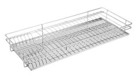 Escorredor de louça versátil Masutti Copat para armário ou bancada com bandeja de inox 304L