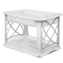 Escorredor de Louças, 12 Pratos Duplo Com Porta Talher e Bandeja Escorredor de Louças, 12 Pratos Duplo Com Porta Talher e Bandeja