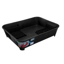 Escorredor de Louças Basic 45 x 35 x 10,5 cm Preto Coza Brinox - 10848/0008