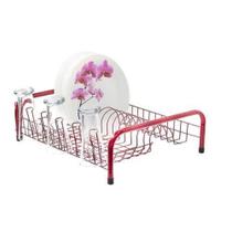 Escorredor de louças cama 13 pratos rosa