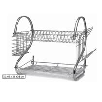 Escorredor de Louças com Porta Copos e Talheres de Metal Escorredor de Louças com Porta Copos e Talheres de Metal
