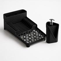 Escorredor de Louças com Porta Talher e Dispenser de Detergente UZ Escorredor de Louças com Porta Talher e Dispenser de Detergente UZ