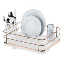 Escorredor De LouÇas Com Porta Talher Removivel Branco Rose