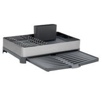 Escorredor de Louças Compacto com Bandeja Extensível e Drenagem Inteligente em Aço Inox Tramontina