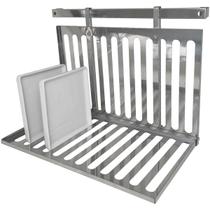 Escorredor de Louças Dobrável Suspenso 12 Pratos Aço Inox Haus Fixo de Parede Domama Escorredor de Louças Dobrável Suspenso 12 Pratos Aço Inox Haus Fixo de Parede Domama