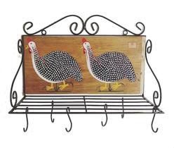 escorredor de louças paneleiro galinhas ferro e madeira suporte parede pia cozinha cecoração ganchos peduradores panelas xícaras utensílios
