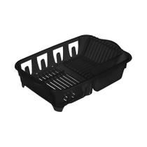 Escorredor de Louças Plástico Preto G 45x31x10Cm Plástico