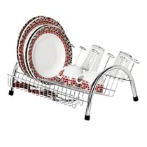 Escorredor De Louças Pratos Copos Arco Aço Cromado Niquelart Escorredor De Louças Pratos Copos Arco Aço Cromado Niquelart