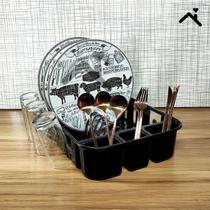 Escorredor de louças Pratos Copos e Talheres para Pia Organizador de Cozinha Plastico Nitronplast