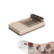 Escorredor De Louças Pratos Copos Talheres Bancada Cozinha Flat - 17000 Coza