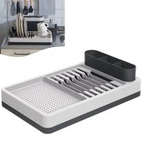 Escorredor De Louças Pratos Copos Talheres Bancada Cozinha Flat - 17000 Coza
