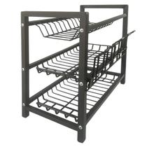 Escorredor De Louças Pratos E Talheres 3 Andares - BIMETAIS