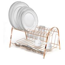 Escorredor De Louças Pratos Max Duplo Rose Gold Arthi