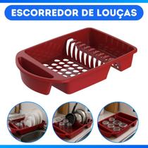 Escorredor De Louças Resistente P/ Pratos Copos E Talheres Escorredor De Louças Resistente P/ Pratos Copos E Talheres