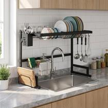 Escorredor de Louças Suspenso 2 andar para Pia Bancada Reforçado Cozinha