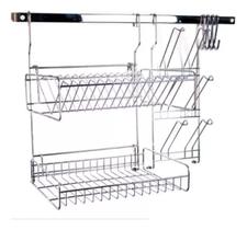 Escorredor De Louças Talher Cromado Copos Cozinhas