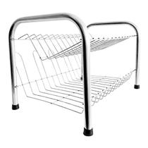 Escorredor De Louças Versátil Duplo 11 Pratos Moderno Copos Pia Multiuso