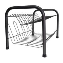 Escorredor De Louças Versátil Duplo 13 Pratos Moderno Copos Pia Multiuso