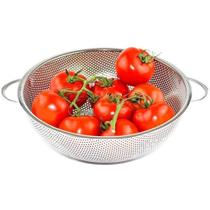 Escorredor de Macarrão e Legumes Multiuso em Inox c/ Alça 22cm Escorredor de Macarrão e Legumes Multiuso em Inox c/ Alça 22cm