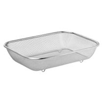 Escorredor De Macarrão Inox 37 Cm - Escorredor Multiuso Inox - Mimo Style Escorredor De Macarrão Inox 37 Cm - Escorredor Multiuso Inox - Mimo Style