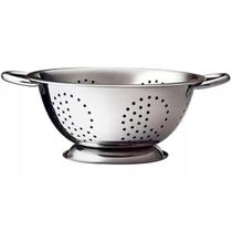 Escorredor De Macarrão Massas Verduras Inox Com Alças 24cm Escorredor De Macarrão Massas Verduras Inox Com Alças 24cm
