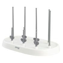 Escorredor de Mamadeira com Bandeja Branco e Cinza