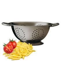 Escorredor De Massa Macarrão Com Alça Aço Inox Fratelli Escorredor De Massa Macarrão Com Alça Aço Inox Fratelli