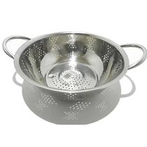 Escorredor de Massa Macarrão Inox 23cm com Alça Cozinha