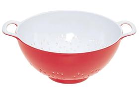 Escorredor de massa vermelho/branco 24CM Melamine - Colourworks Kitchen Craft