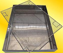 Escorredor de Óleo Aço Inoxidável 30x40 e 25x30 Retangular para Salgados e Frituras Escorredor de Óleo Aço Inoxidável 30x40 e 25x30 Retangular para Salgados e Frituras