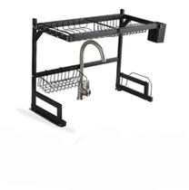 Escorredor de Pia Aço Inoxidável 65cm Organizador de Louça Rack Suspenso 9 Peças Resistente 30Kg Escorredor de Pia Aço Inoxidável 65cm Organizador de Louça Rack Suspenso 9 Peças Resistente 30Kg