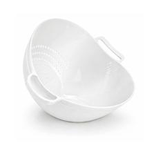 Escorredor de Plástico c/Alça Branco Multiuso 26x23cm Nitron Escorredor de Plástico c/Alça Branco Multiuso 26x23cm Nitron