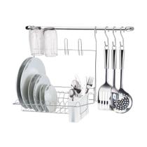 Escorredor De Prato Talheres Copos Kit Cozinha Suspensa 4139