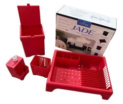 Escorredor de Pratos 4 Peças (Kit Jade 4 Peças) Escorredor de Pratos 4 Peças (Kit Jade 4 Peças)