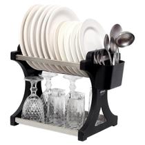 Escorredor De Pratos Alto Inox 12 Pratos Escorredor De Pratos Alto Inox 12 Pratos