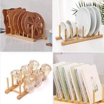Escorredor de Pratos Bambu Decorativo para Ambientes - CLINK