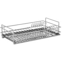 Escorredor de Pratos de Bancada em Inox Com Bandeja 7131