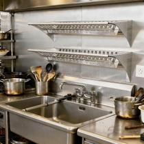 Escorredor De Pratos De Parede Para Bar Restaurante Ou Pousadas Em Aço Inox Comporta Ate 40 Pratos