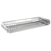 Escorredor De Pratos Deslizante 570x75x270mm Mód 600mm Crom Escorredor De Pratos Deslizante 570x75x270mm Mód 600mm Crom