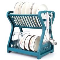 Escorredor De Pratos Duplo Desmontável 12 Pratos
