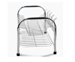 Escorredor De Pratos E Louças Duplo Cromado Inox Cozinha - Jump Aramados