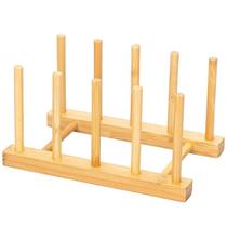 Escorredor de pratos em bambu 21,5x12