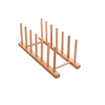Escorredor De Pratos Em Bambu 30 X 12 X 12 Cm Lyor