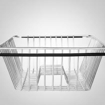 Escorredor De Pratos Em Inox Regulável De 35 A 48cm