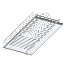 Escorredor de Pratos Louças Aéreo 670mm Fixo Embutir Elevatta Bandeja Inox Dimec