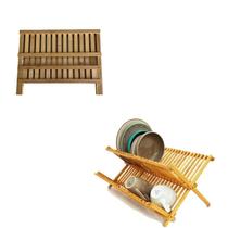 Escorredor de Pratos TOP RIO, Feito Inteiramente de Bambu 100% Ecológico. Combina Com Qualquer Estilo de Cozinha