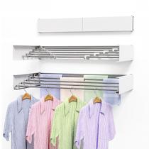 Escorredor de Roupas de Parede Dobrável Wavetoka - Branco