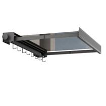 Escorredor de roupas dobrável de parede Varal de roupa portátil com 8 ganchos ajustáveis